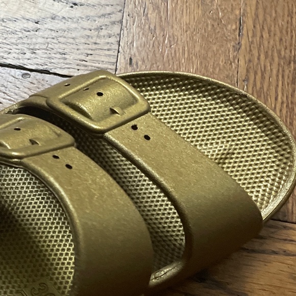 Freedom Moses Two Band Slide Goldie Sandals - Picture 9 of 9